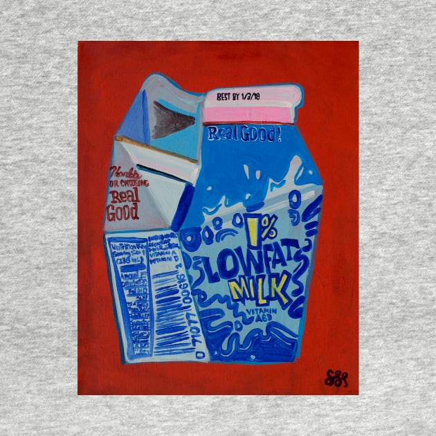 Low-fat Milk Carton by SPINADELIC